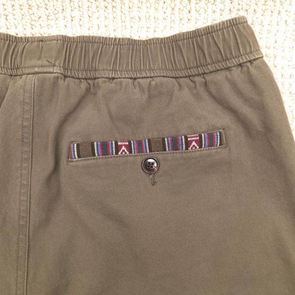 WOWIE Olive Green Jogger Pants Elastic Waist Drawstring Pockets Womens Medium - Picture 5 of 10